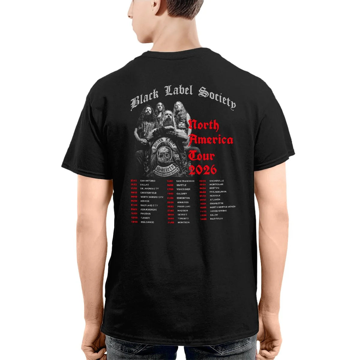 Black Label Society Anatomy Skull T-Shirt - LeagueLockerGear