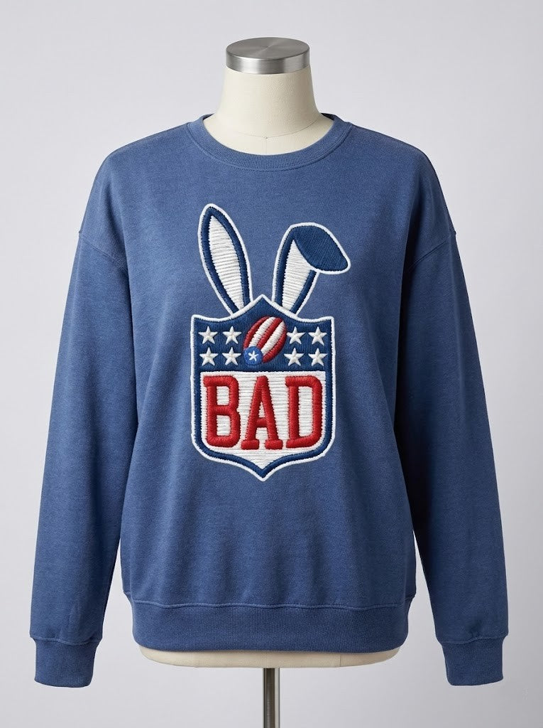 Bad Bunny BAD NFL Logo Sweatshirt - LeagueLockerGear