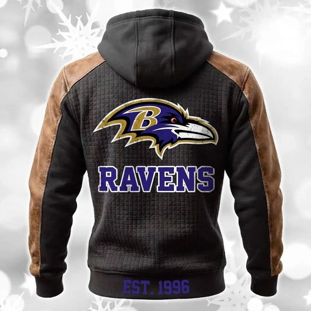 Baltimore Ravens 30th Anniversary Zip Hoodie - LeagueLockerGear