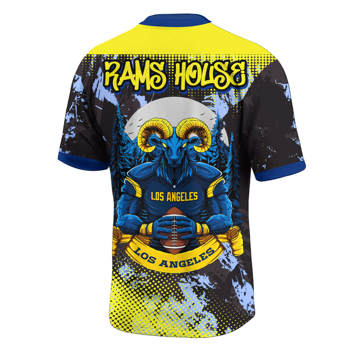 Los Angeles Rams Super Bowl LIX Rams House Football Jersey - LeagueLockerGear