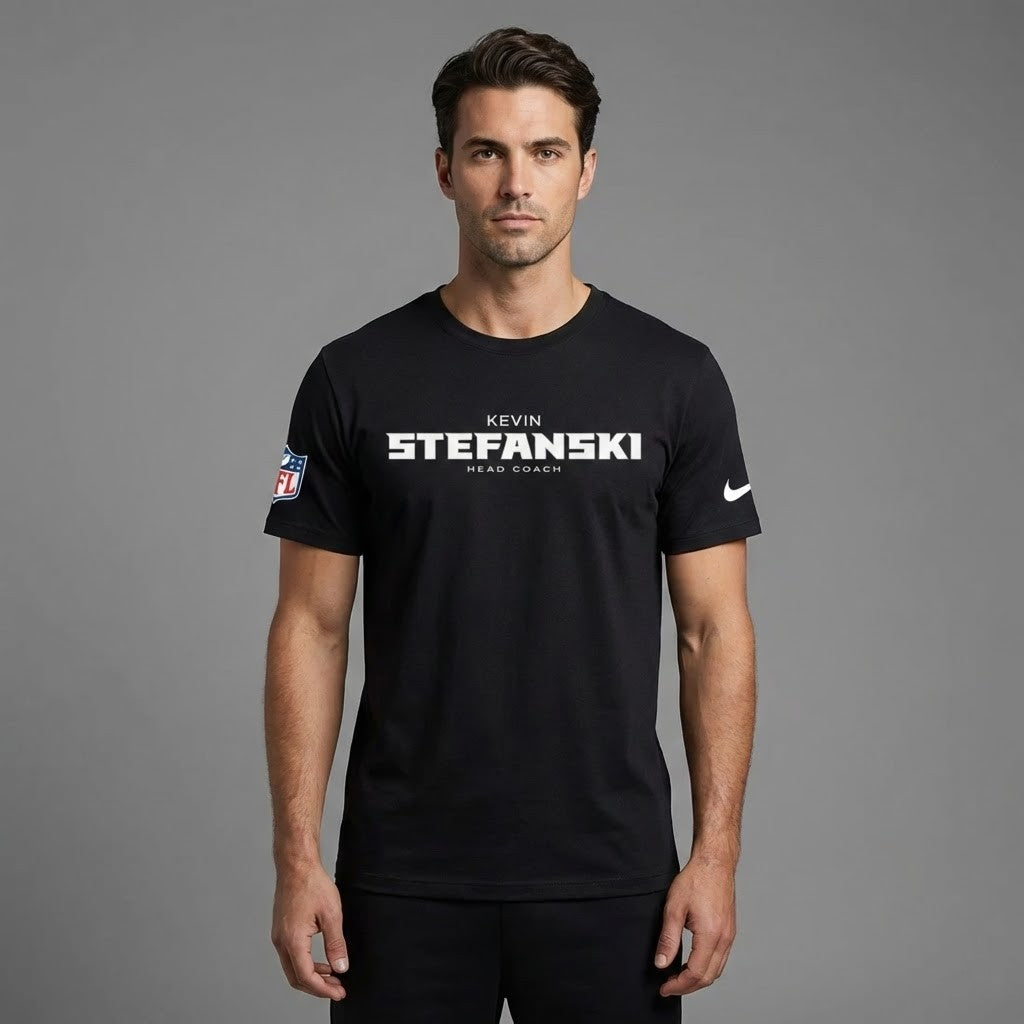 Atlanta Falcons Kevin Stefanski Head Coach T-Shirt - LeagueLockerGear