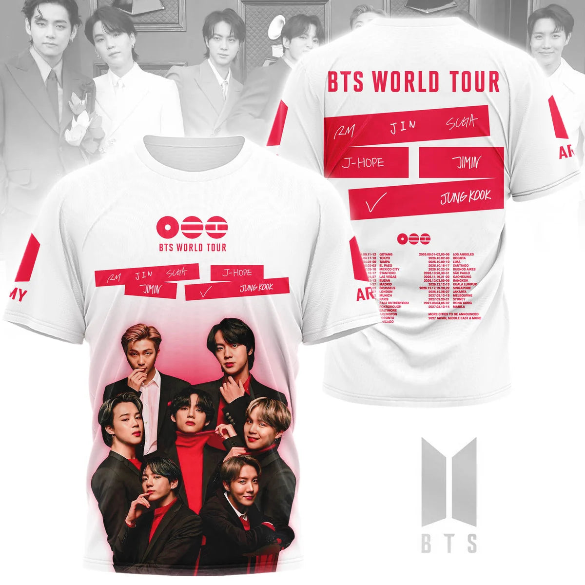 BTS World Tour 2026-2027 T-Shirt - LeagueLockerGear
