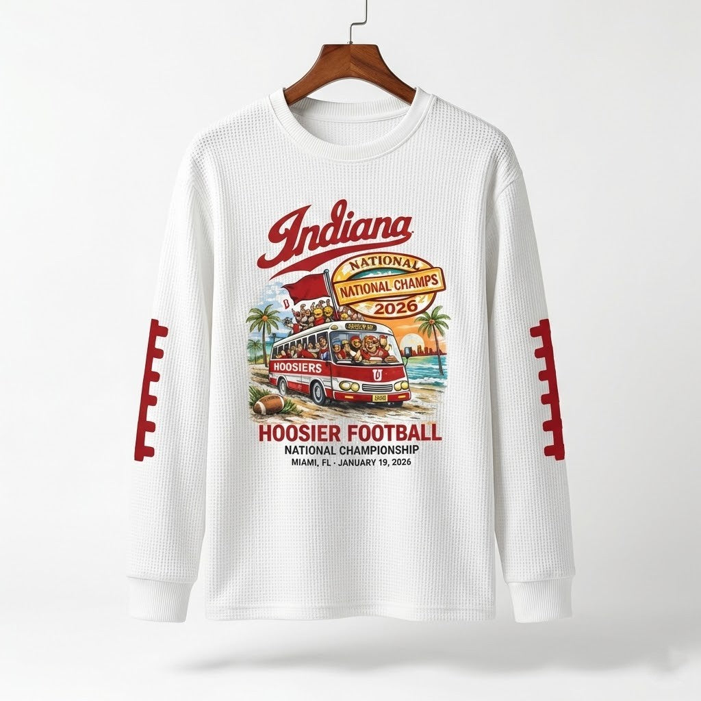 Indiana Hoosiers Football National Champs 2026 Long Sleeve Shirt - LeagueLockerGear