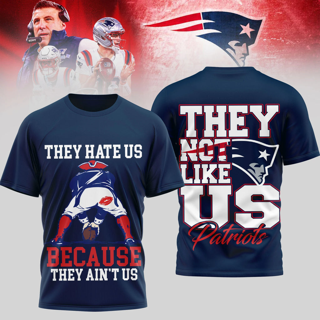 New England Patriots They Hate Us Because They Ain't Us T-Shirt - LeagueLockerGear