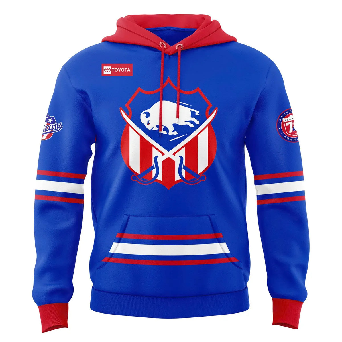 Rochester Americans 1980's Throwback Hoodie - LeagueLockerGear