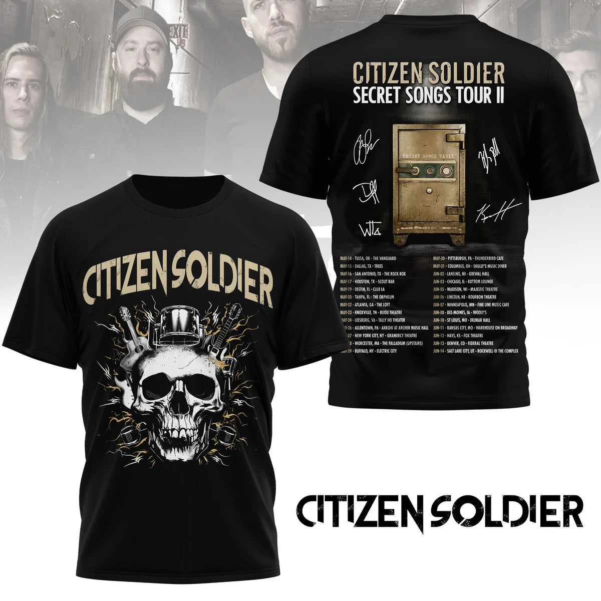 Citizen Soldier Secret Songs Tour II T-Shirt - LeagueLockerGear