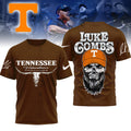 Tennessee Volunteers NCAA Luke Combs Country Music 3D T-Shirt - LeagueLockerGear