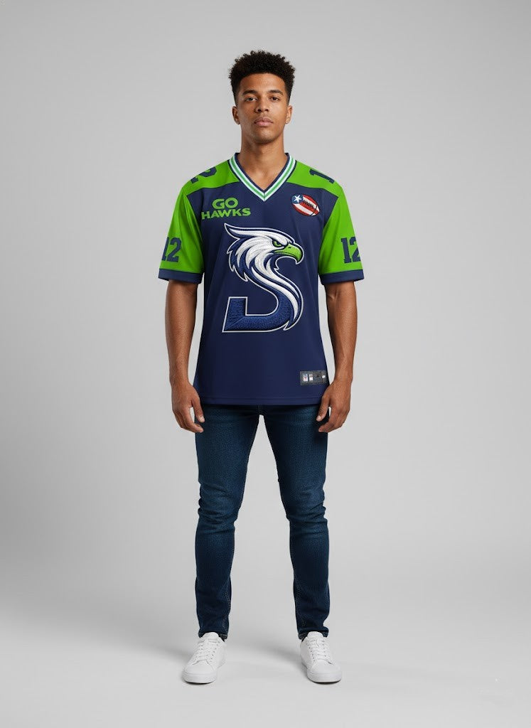 Seattle Seahawks Bad Bunny Football Jersey - LeagueLockerGear