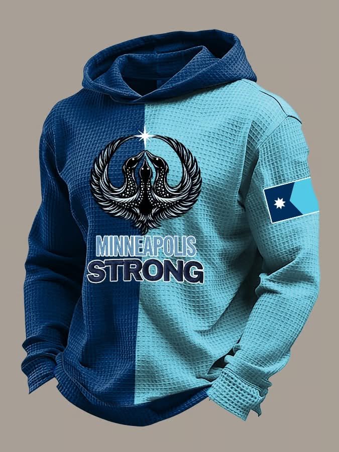 Minneapolis Strong Waffle Hoodie - LeagueLockerGear