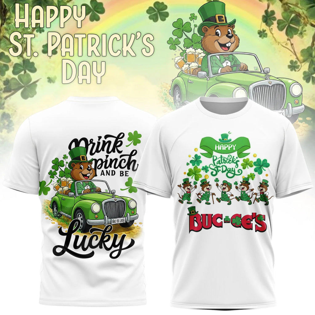 Buc-ee's St. Patrick's Day Lucky T-Shirt - LeagueLockerGear