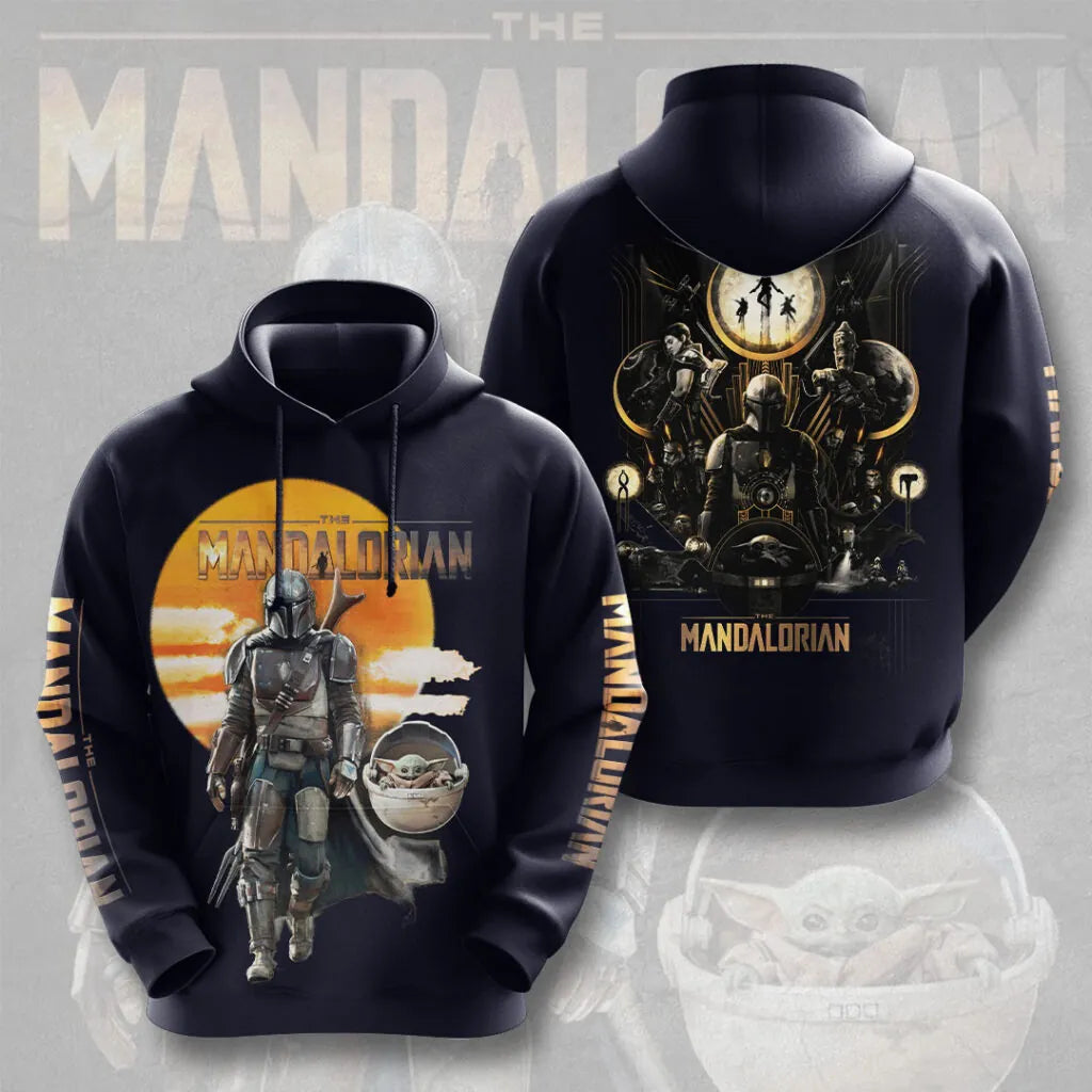 Star Wars x Mandalorian and Grogu 3D Hoodie - LeagueLockerGear