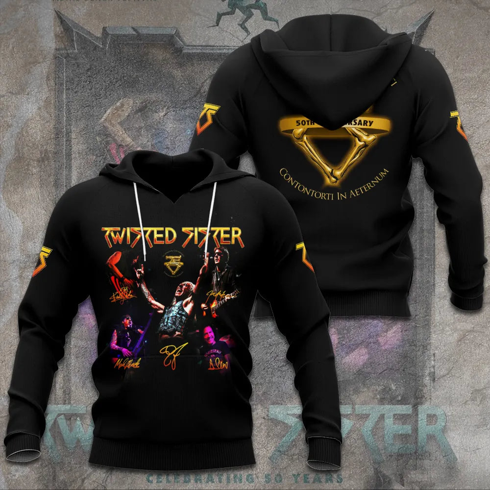 Twisted Sister 50th Anniversary Hoodie - LeagueLockerGear