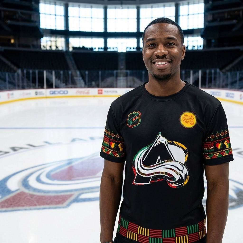 Colorado Avalanche Black History Month T-Shirt - LeagueLockerGear