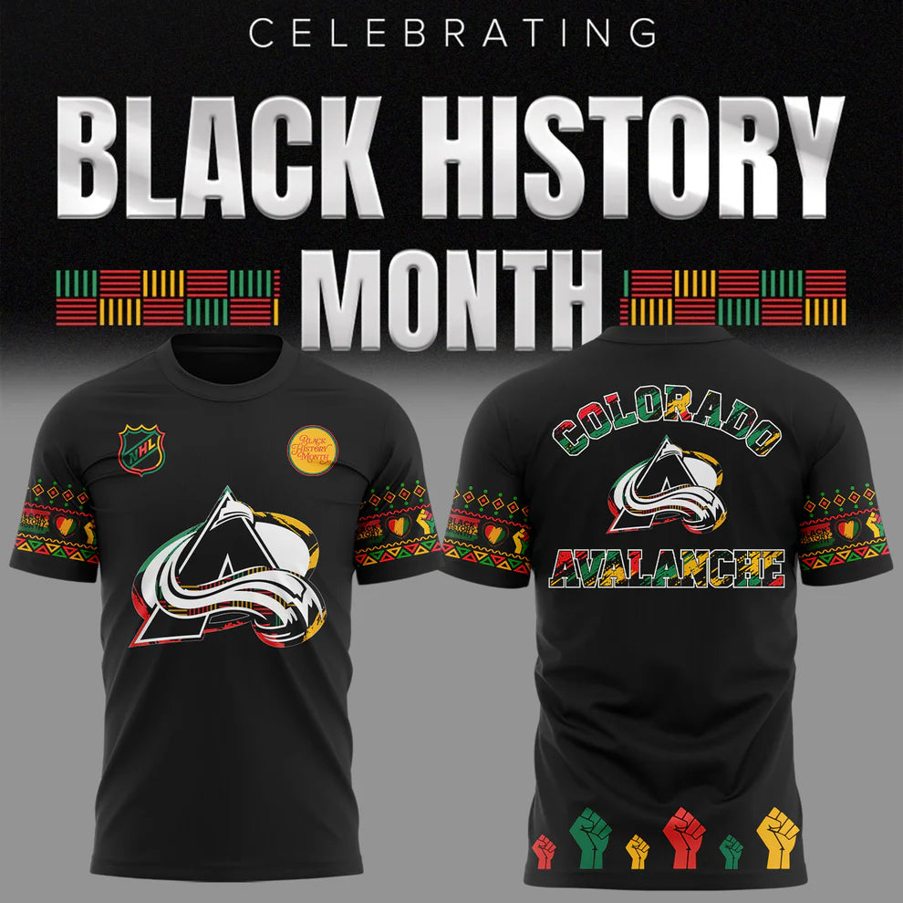 Colorado Avalanche Black History Month T-Shirt - LeagueLockerGear