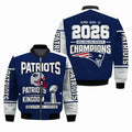 New England Patriots Super Bowl LX 2026 Champions Bomber Jacket - LeagueLockerGear