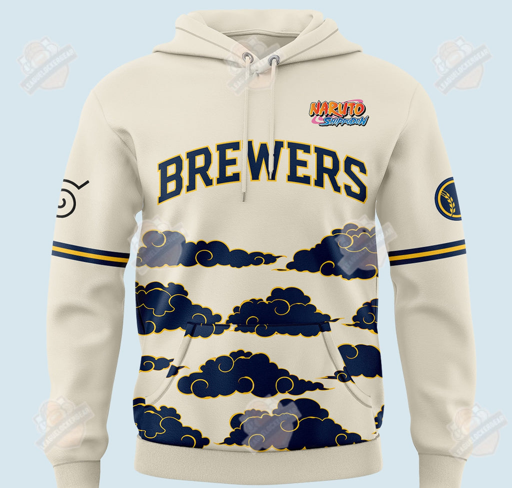 Milwaukee Brewers Naruto Night Hoodie - LeagueLockerGear