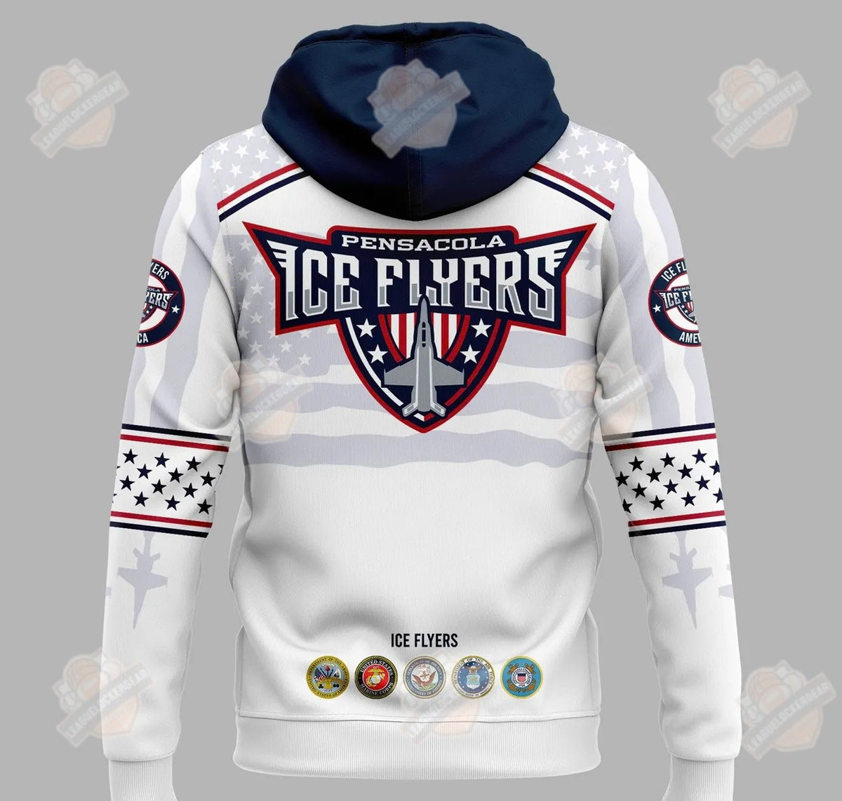 Pensacola Ice Flyers Military Appreciation America 250 Hoodie - LeagueLockerGear