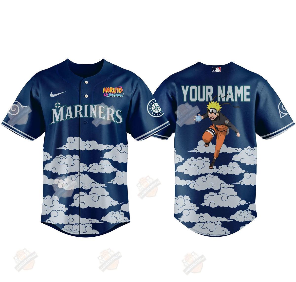 Seattle Mariners Naruto Night Custom Baseball Jersey - LeagueLockerGear