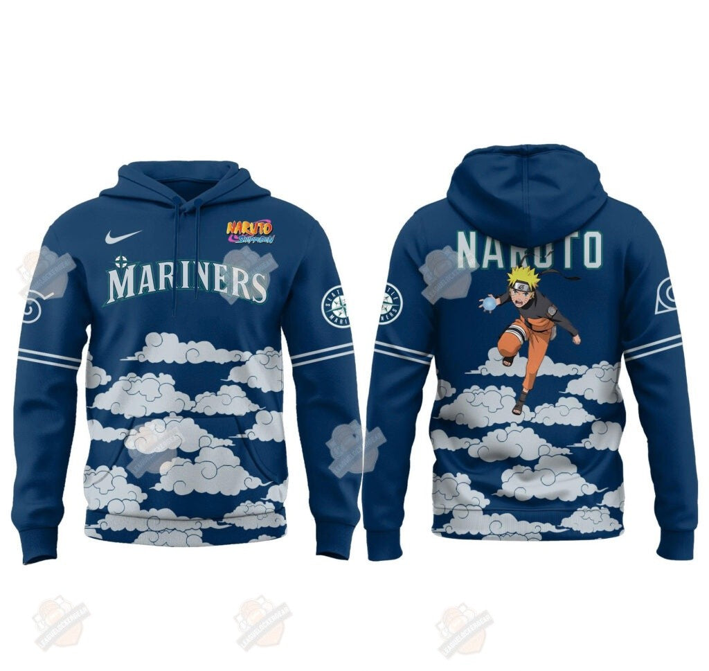 Seattle Mariners Naruto Night Hoodie - LeagueLockerGear