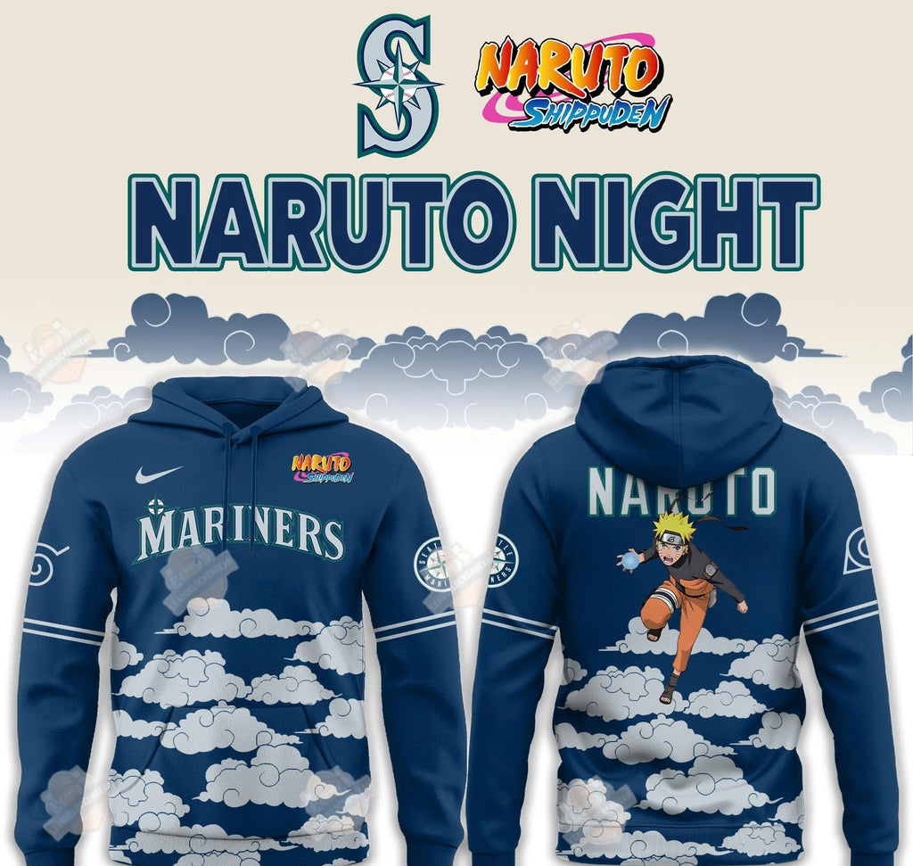 Seattle Mariners Naruto Night Hoodie - LeagueLockerGear