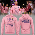 Michigan Wolverines Block M Cancer Hoodie - LeagueLockerGear