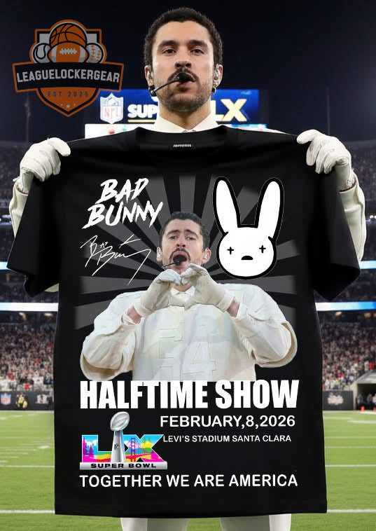 Bad Bunny Super Bowl LX Halftime Show 2026 T-Shirt - LeagueLockerGear