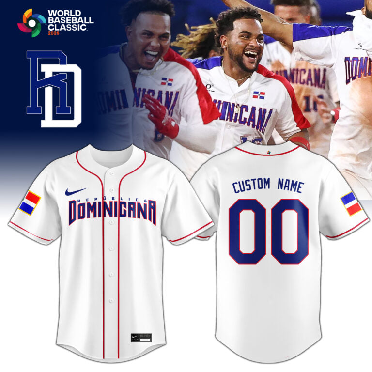 Dominican Republic World Baseball Classic 2026 Custom Baseball Jersey - LeagueLockerGear