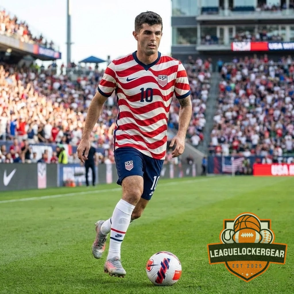 USA Soccer Wavy American Flag Concept Jersey - LeagueLockerGear