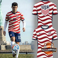 USA Soccer Wavy American Flag Concept Jersey - LeagueLockerGear