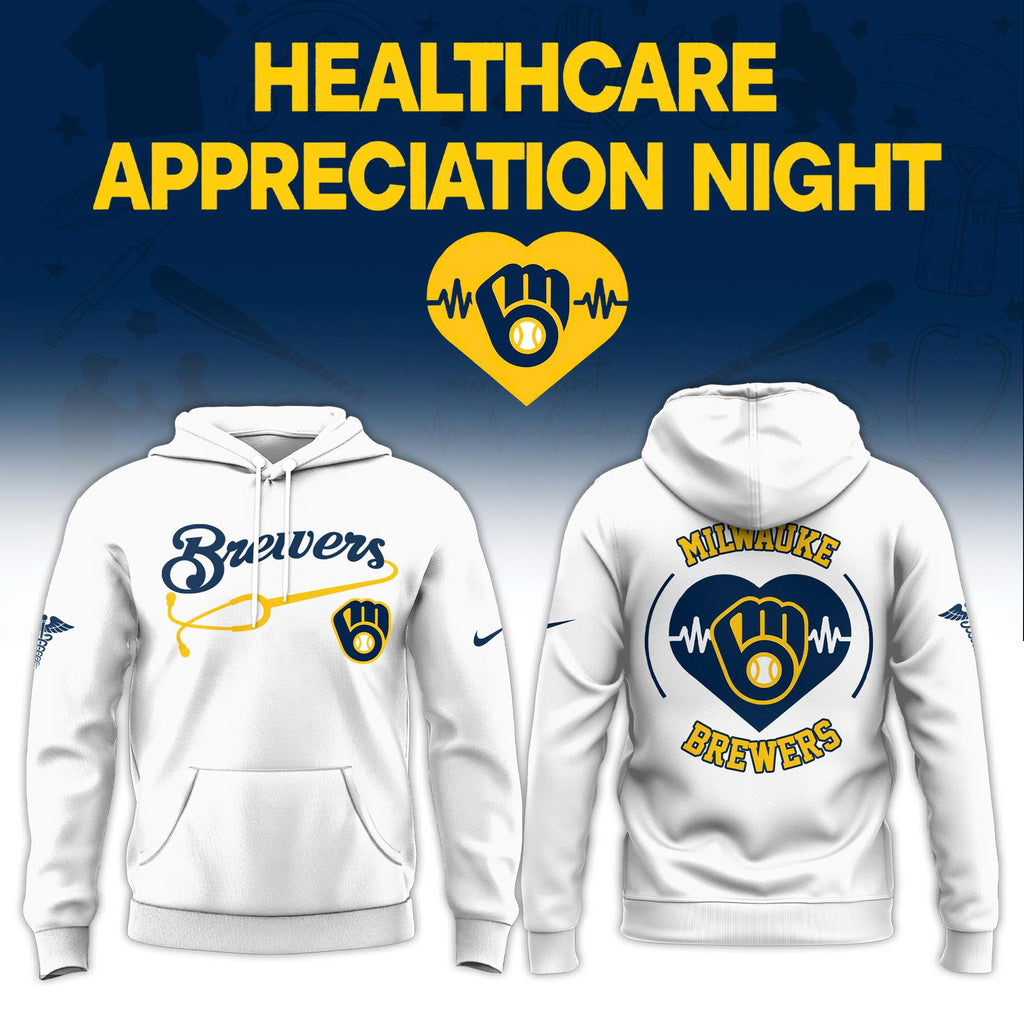 Milwaukee Brewers Healthcare Appreciation Night Hoodie - LeagueLockerGear