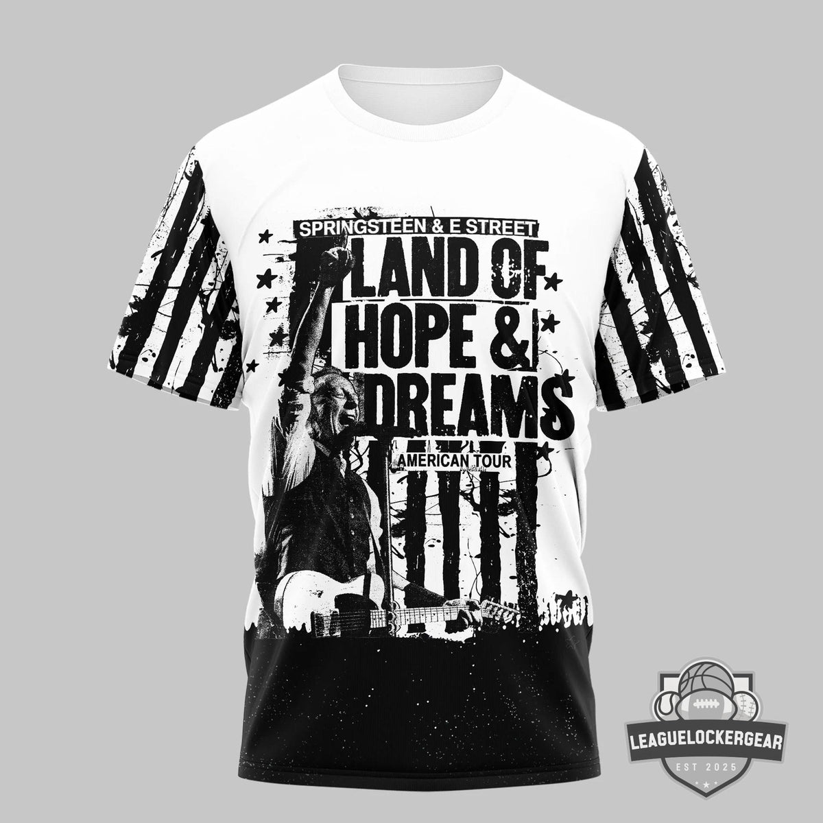 Bruce Springsteen & E Street Band Land Of Hope & Dreams American Tour T-Shirt - LeagueLockerGear
