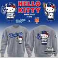 Dodgers Hello Kitty Back To Back World Series Champions Sweatshirt - LeagueLockerGear