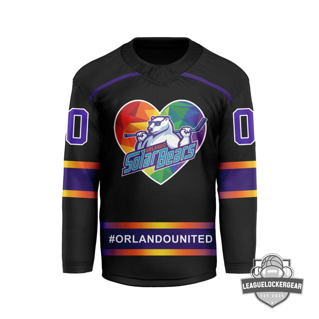 Orlando Solar Bears Personalized 2026 First Responders Appreciation V-shaped Hockey Jersey - LeagueLockerGear
