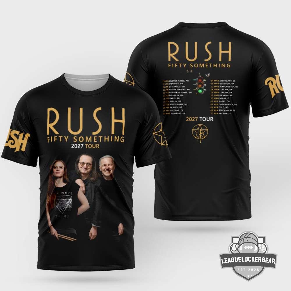 Rush Fifty Something 2027 Tour T-Shirt - LeagueLockerGear