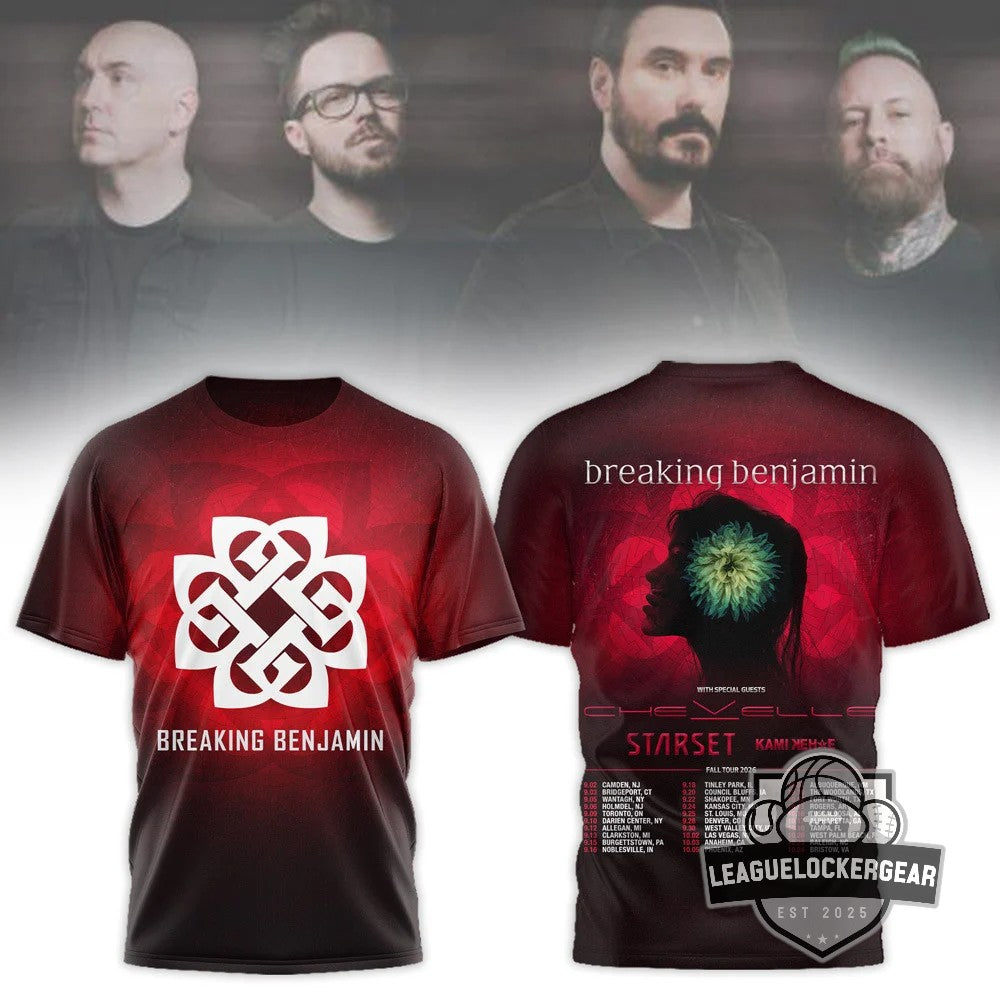 Breaking Benjamin Tour 2026 T-Shirt - LeagueLockerGear