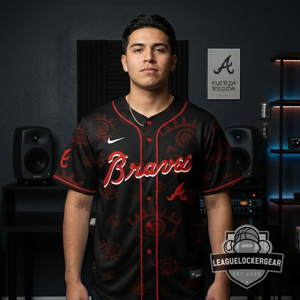 Fuerza Regida Atlanta Braves This Is Our Dream Stadium Tour Baseball Jersey - LeagueLockerGear