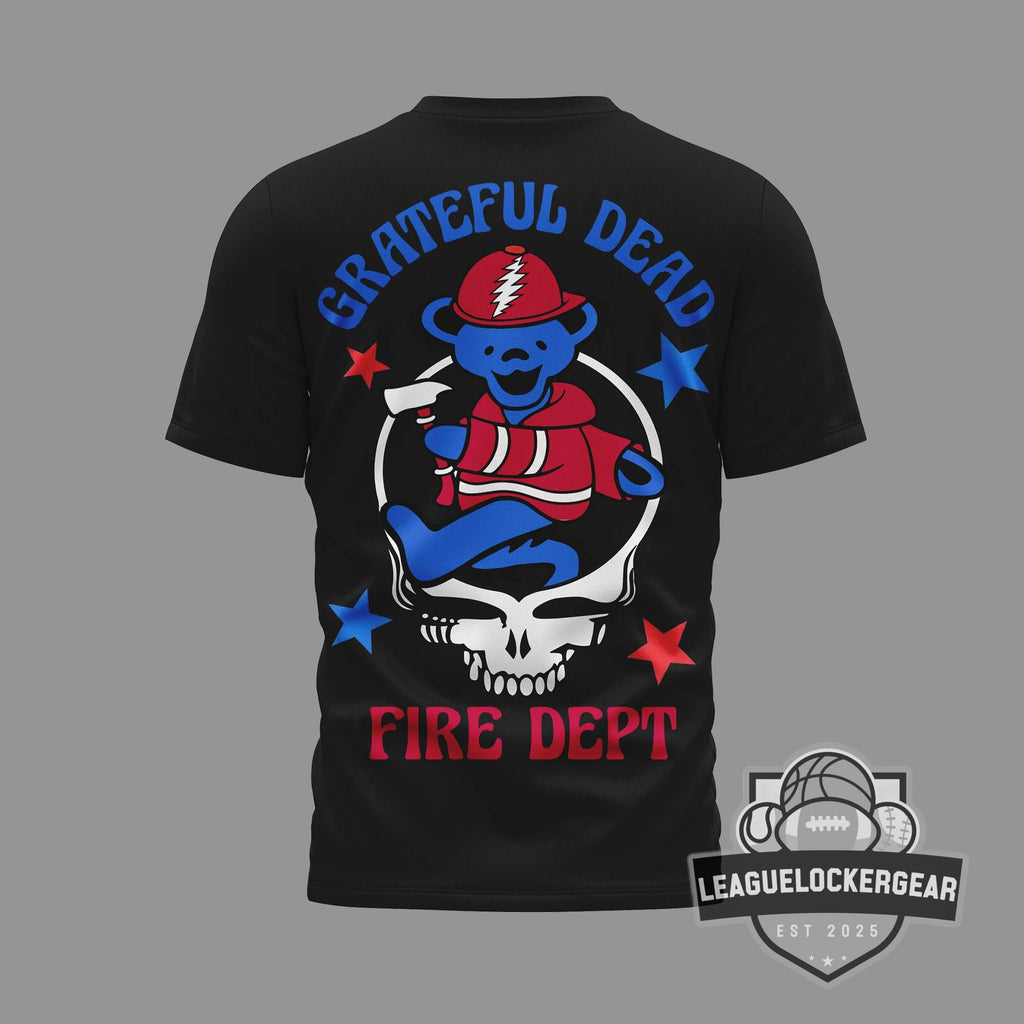 Grateful Dead Firefighter Fire Dept T-Shirt - LeagueLockerGear