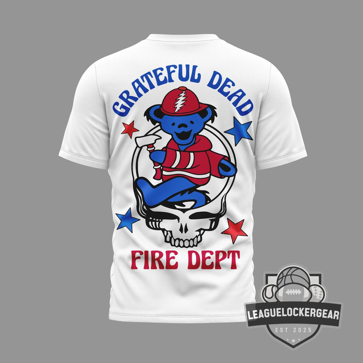 Grateful Dead Firefighter Fire Dept T-Shirt - LeagueLockerGear