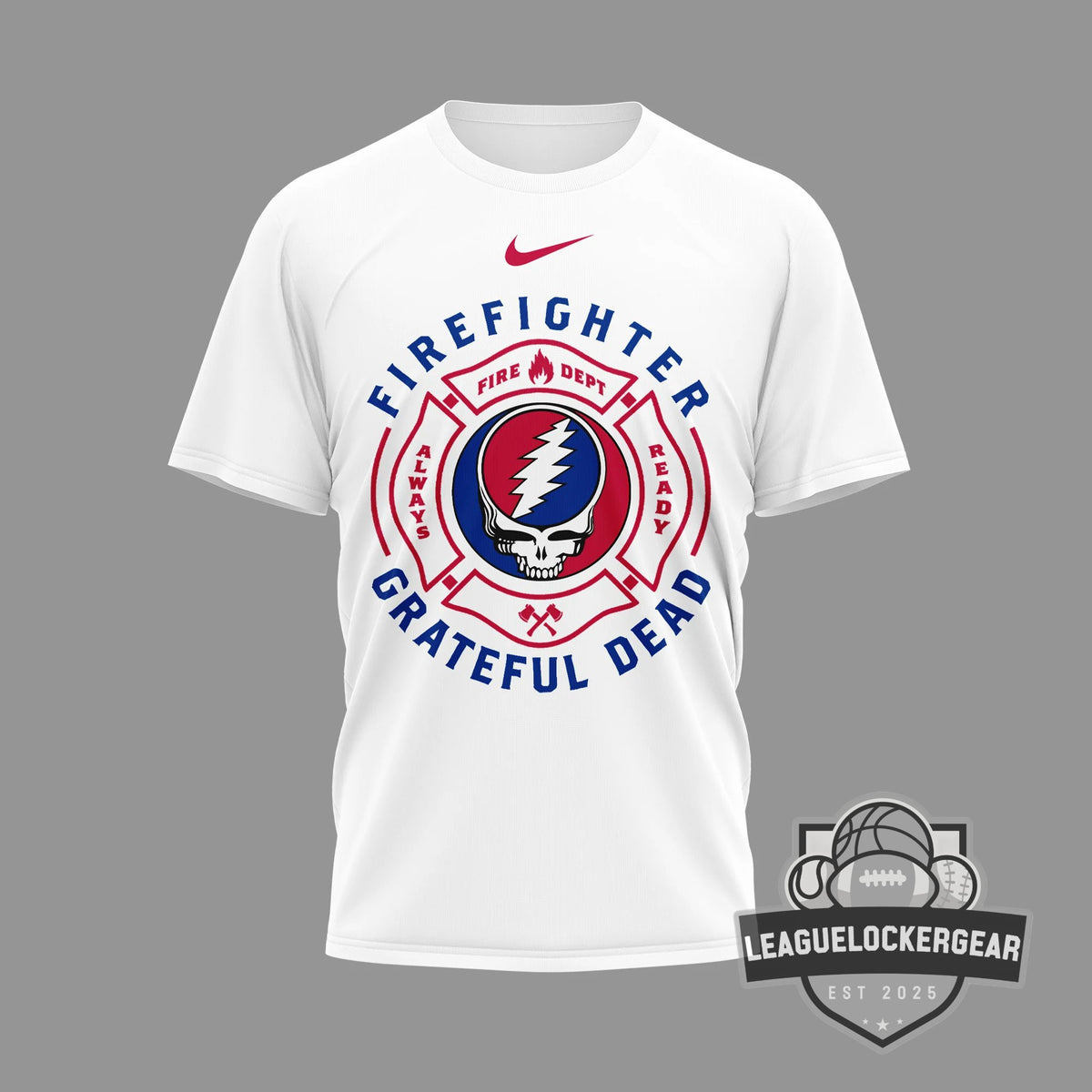 Grateful Dead Firefighter Fire Dept T-Shirt - LeagueLockerGear