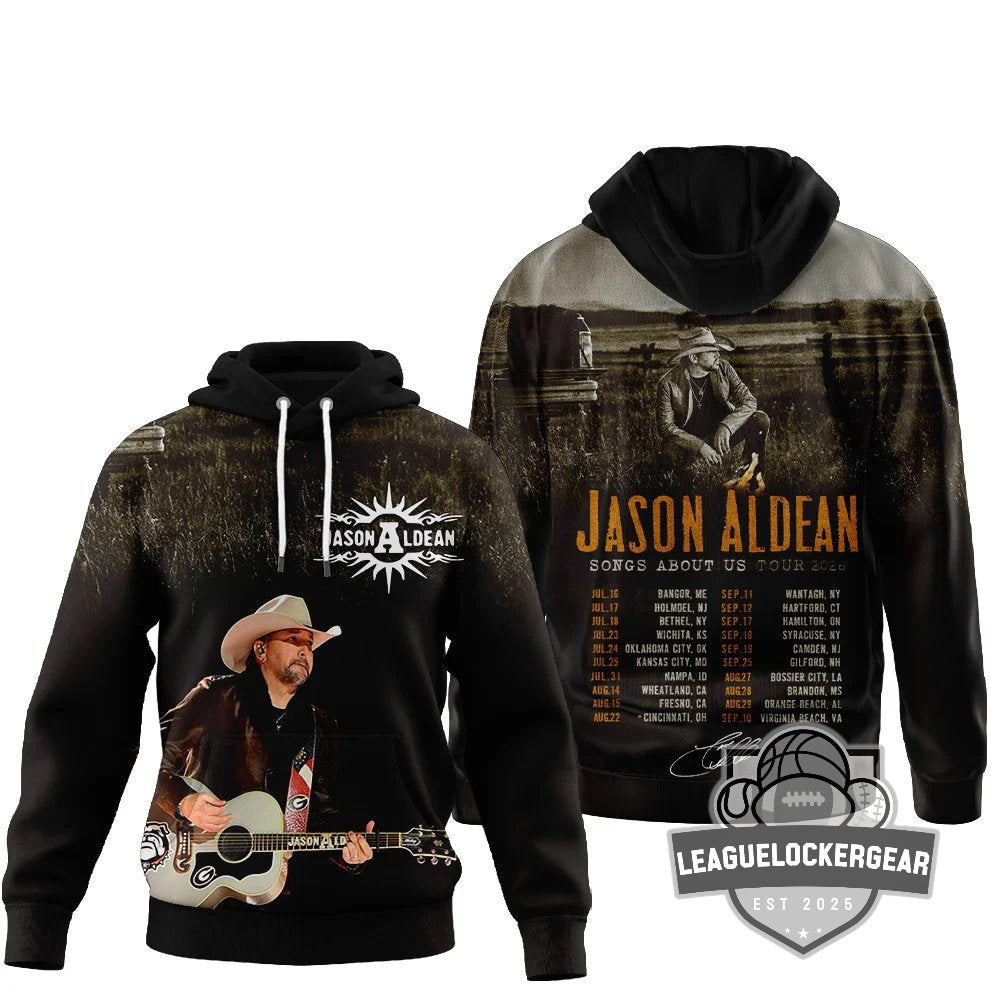 Jason Aldean Songs About Us Tour 2026 3D Hoodie - LeagueLockerGear