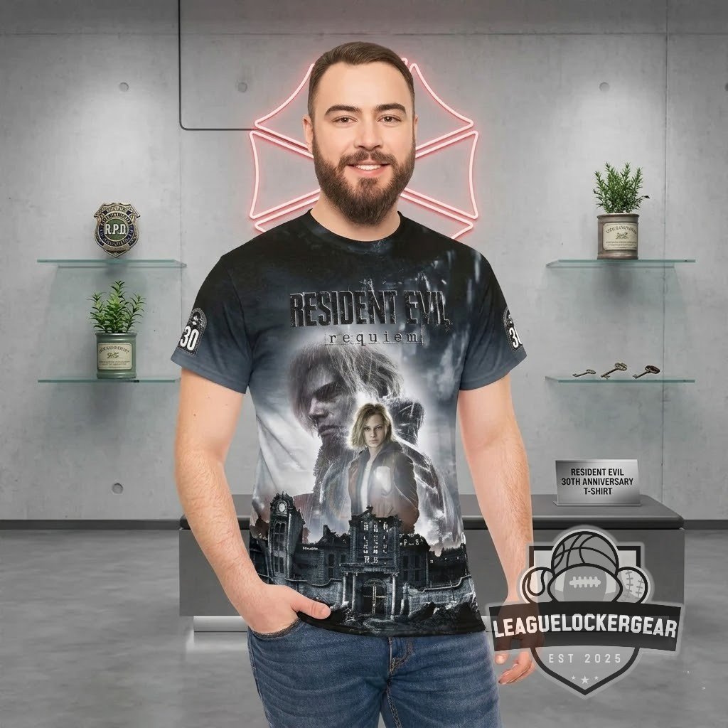 Resident Evil Requiem 30th Anniversary T-Shirt - LeagueLockerGear