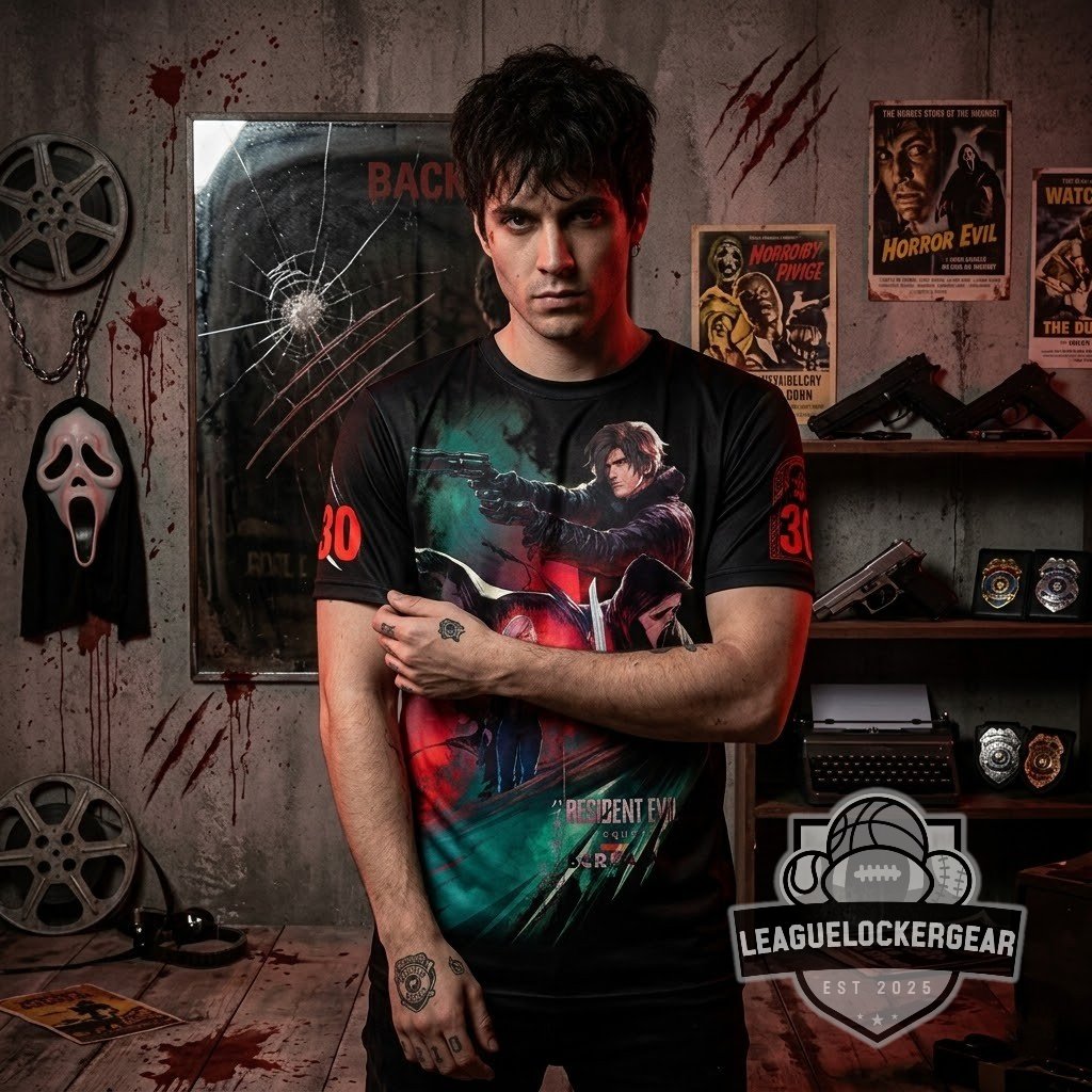 Resident Evil Requiem x Scream 30th Anniversary T-Shirt - LeagueLockerGear