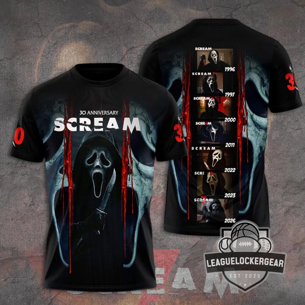 Scream 30th Anniversary 1996-2026 T-Shirt - LeagueLockerGear