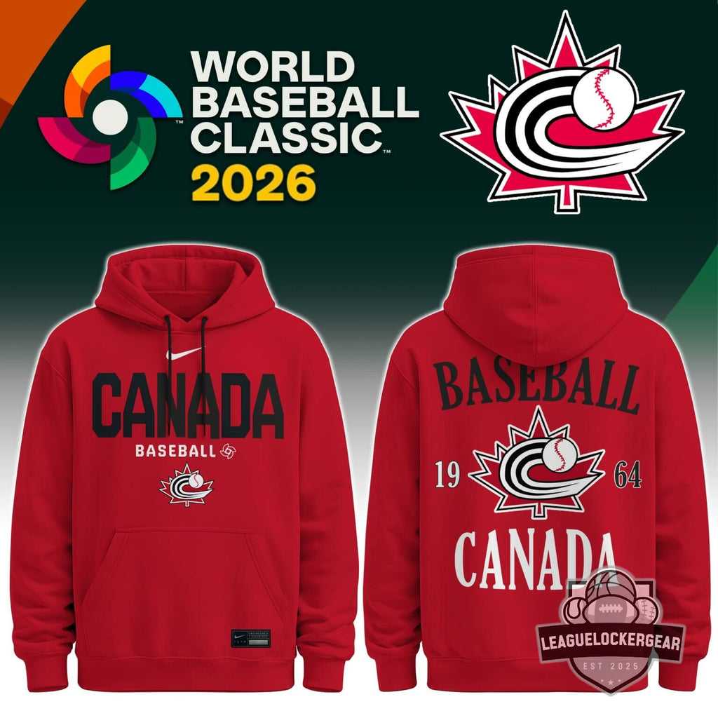 Team Canada Baseball World Baseball Classic 2026 Hoodie - LeagueLockerGear