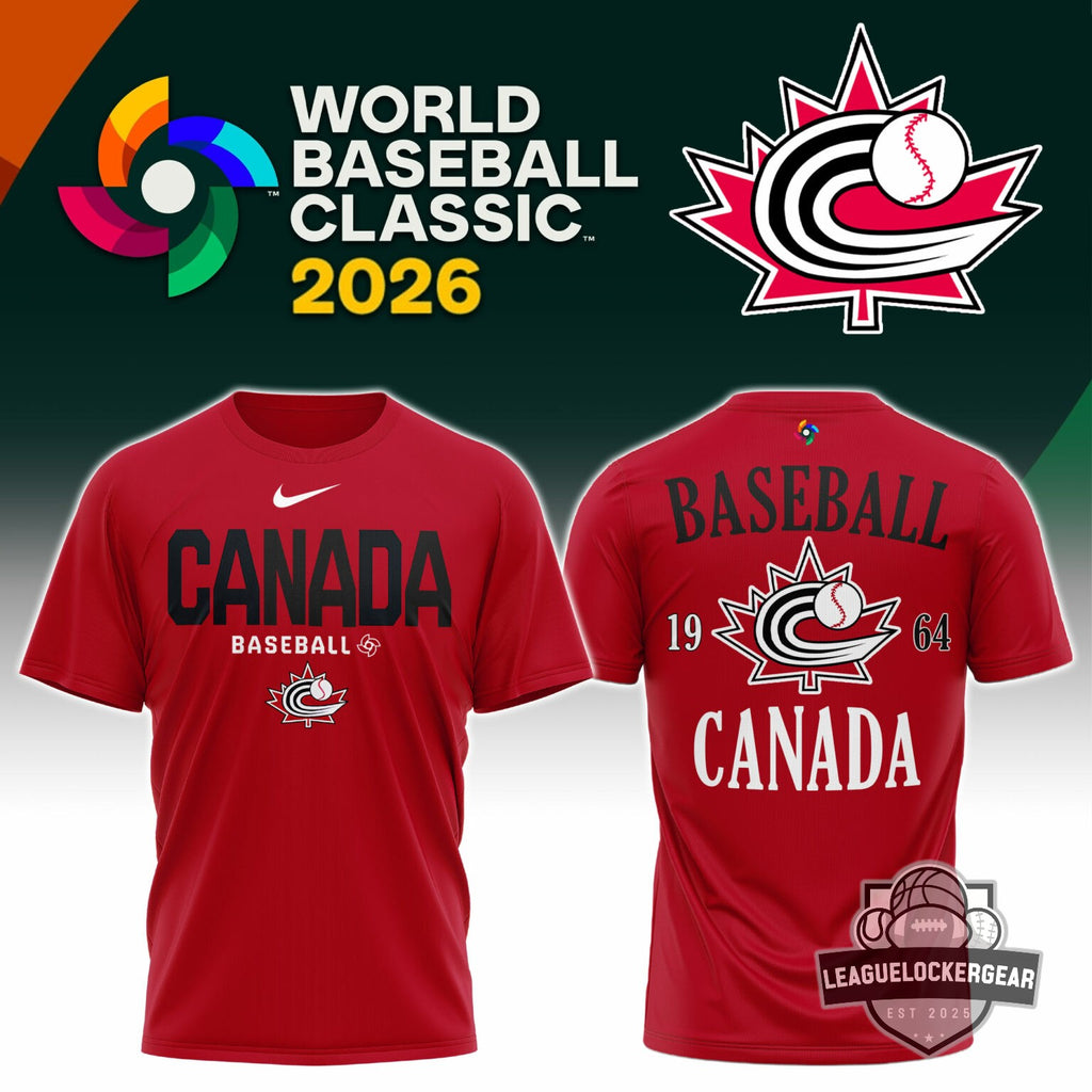 Team Canada Baseball World Baseball Classic 2026 T-Shirt - LeagueLockerGear