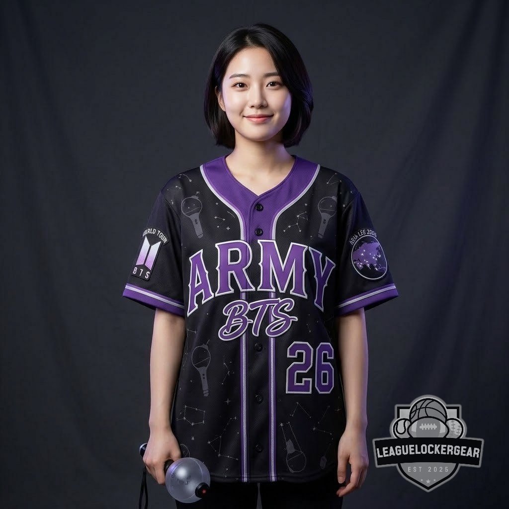 BTS ARMY Bangtan Boys World Tour Baseball Jersey - LeagueLockerGear