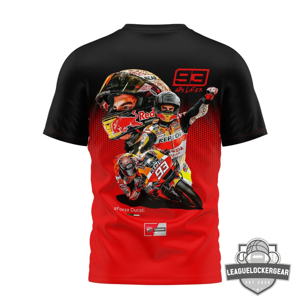 Marc Márquez 93 Forza Ducati T-Shirt - LeagueLockerGear