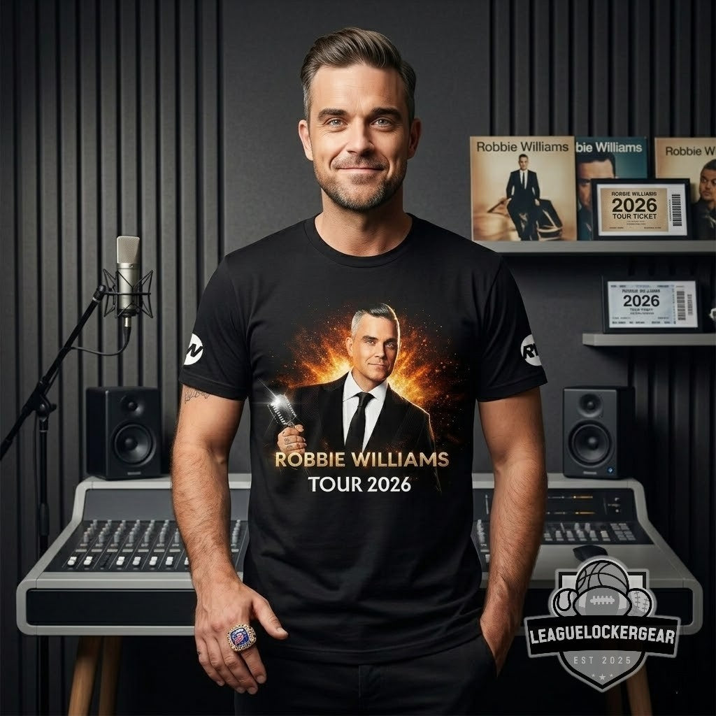 Robbie Williams Collection Tour 2026 T-Shirt - LeagueLockerGear