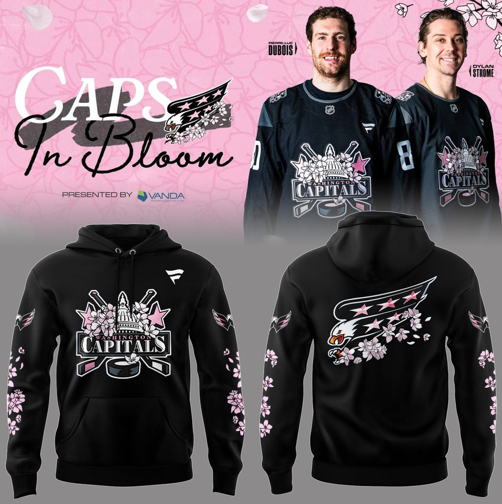 Washington Capitals Caps In Bloom Cherry Blossom Hoodie - LeagueLockerGear