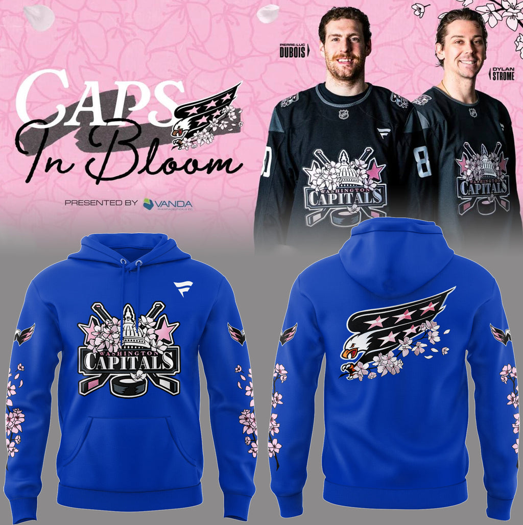 Washington Capitals Caps In Bloom Cherry Blossom Hoodie - LeagueLockerGear